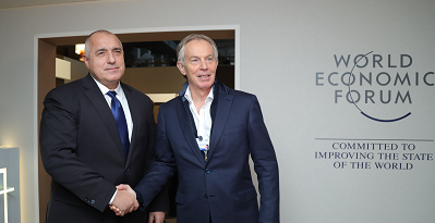 Тони Блеър към Бойко Борисов: Смятам, че предприемате правилните инициативи в най-подходящия момент