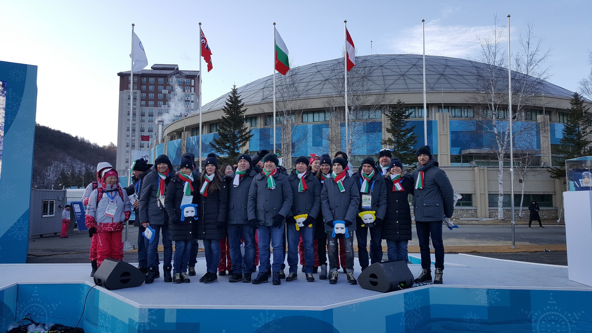 Българското знаме се развя в Пьонгчанг