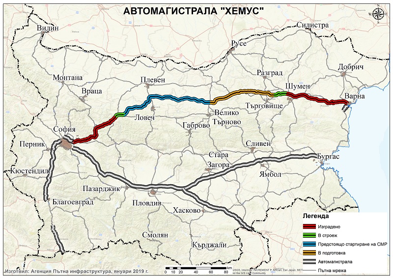 Държавното дружество „Автомагистрали“ ще изгражда 134 км от „Хемус“