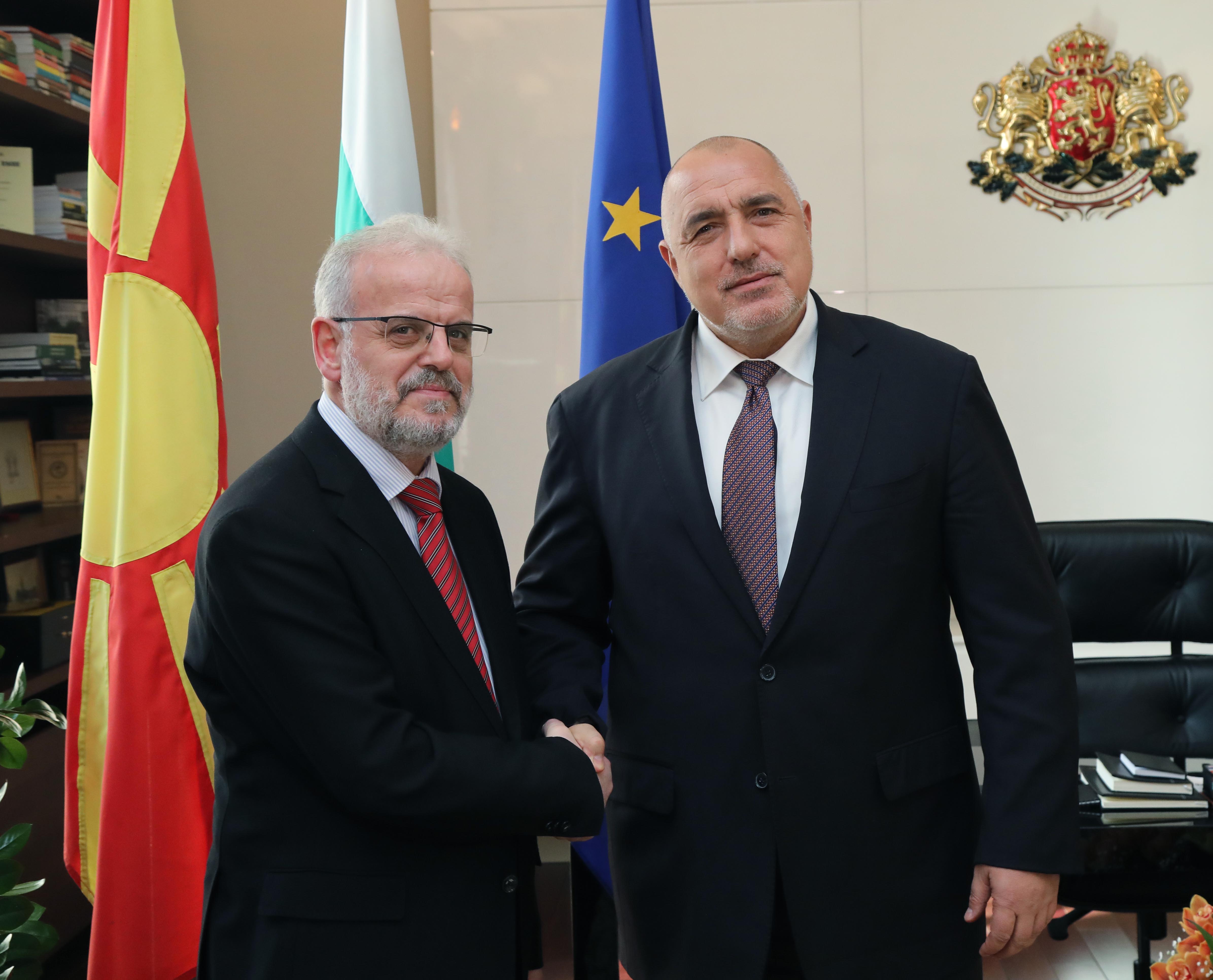 Председателят на парламента на Северна Македония благодари на премиера Борисов за подкрепата по евроатлантическия път