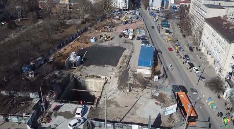 Вижте от птичи поглед изграждането на метростанция 6 от третия лъч на метрото в "Овча Купел" (ВИДЕО)