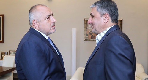 Премиерът Борисов се срещна с министъра на пътищата и градоустройството на Иран Мохаммад Еслами