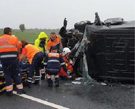 10 българи пострадаха при катастрофа в Румъния