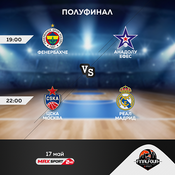 Финалната четворка на Евролигата – по MAX Sport 2