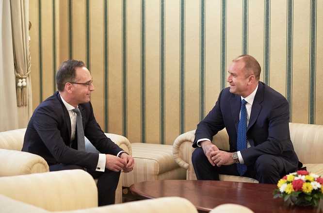 Радев пред Хайко Маас: Разчитаме на германска подкрепа за модернизацията на армията и отбранителната индустрия