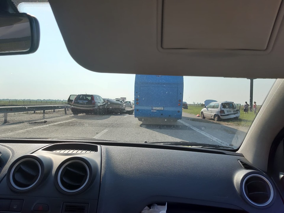 Верижна катастрофа на магистрала „Тракия“ край Стара Загора