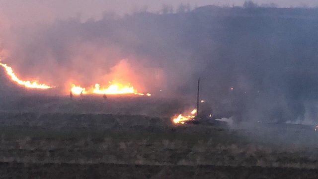 Голям пожар гори край Охрид