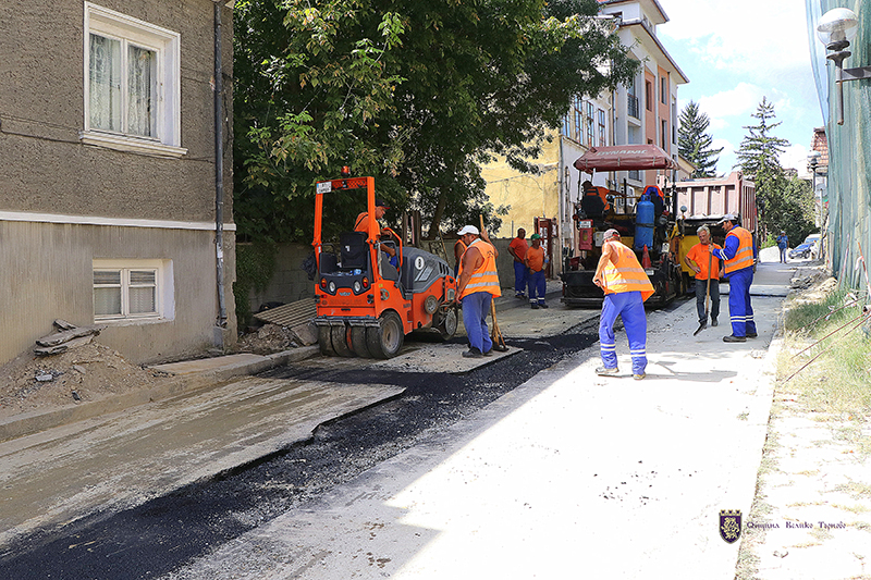 Цялостно преасфалтират основни улици край Царевец идната седмица