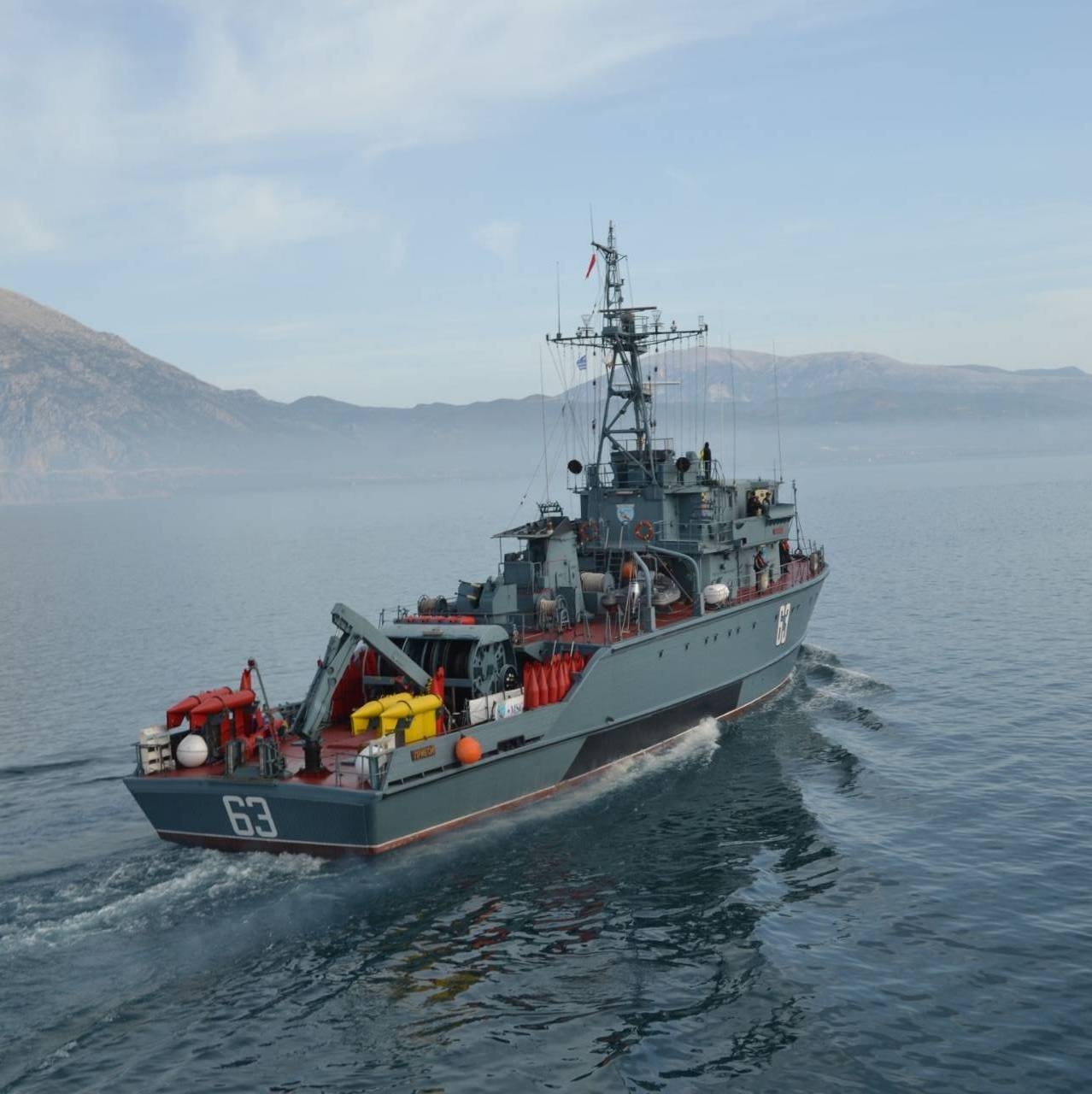 Миночистач "Прибой" на ВМС участва успешно в "Ариадне 2018"