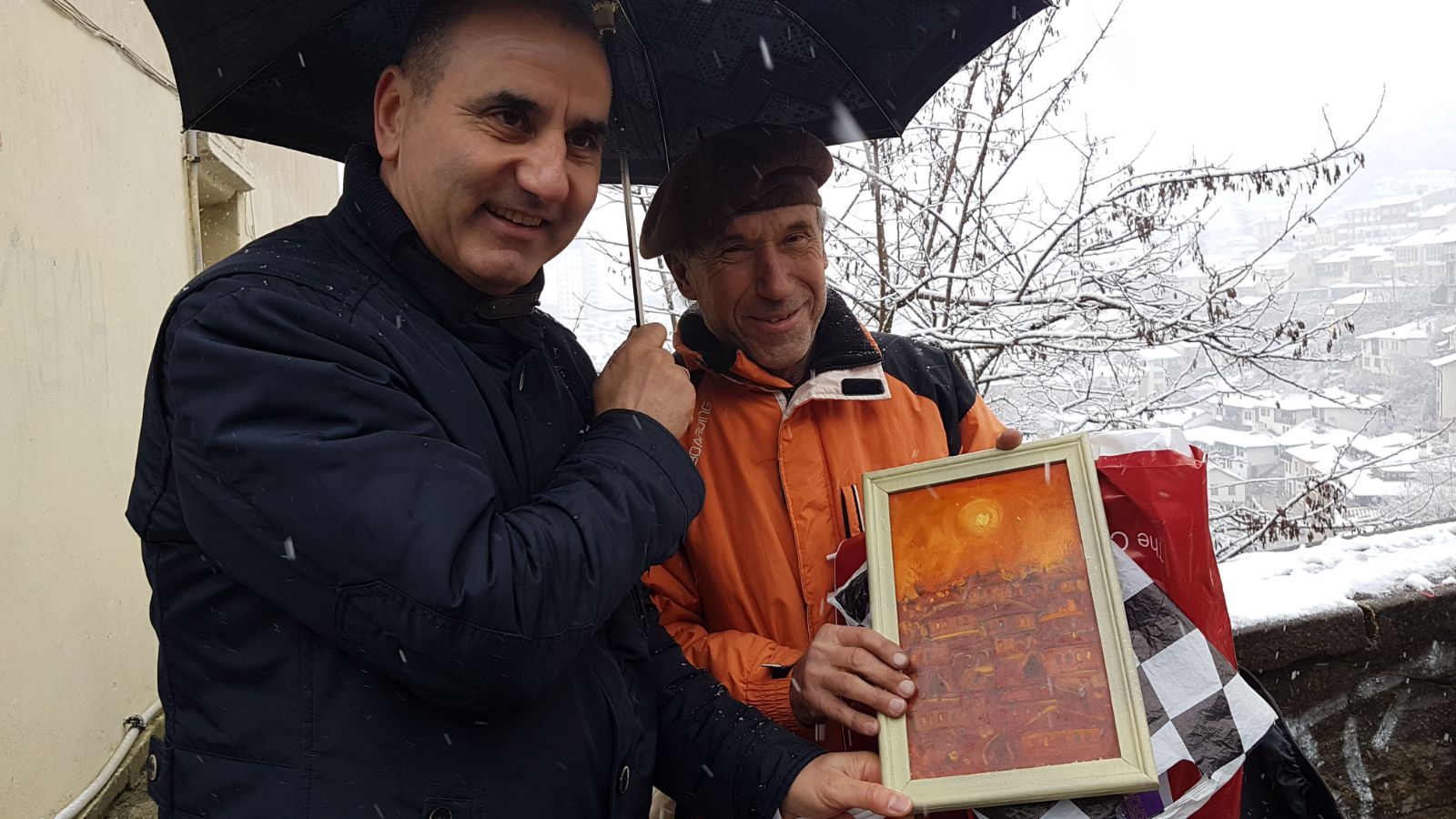 Художник от Търново дари Цветан Цветанов със своя картина