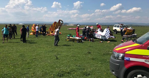 Два самолета се сблъскаха на авиошоу в Румъния