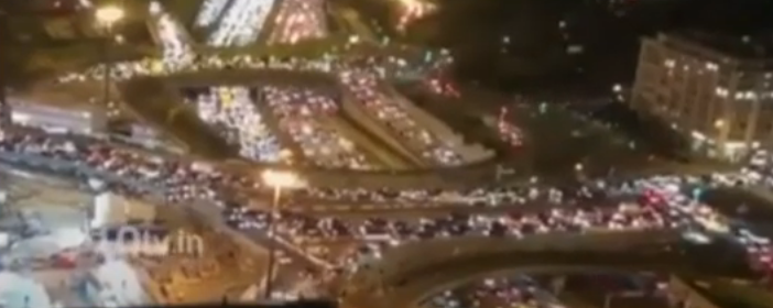 700 километра трафик в Париж (ВИДЕО)