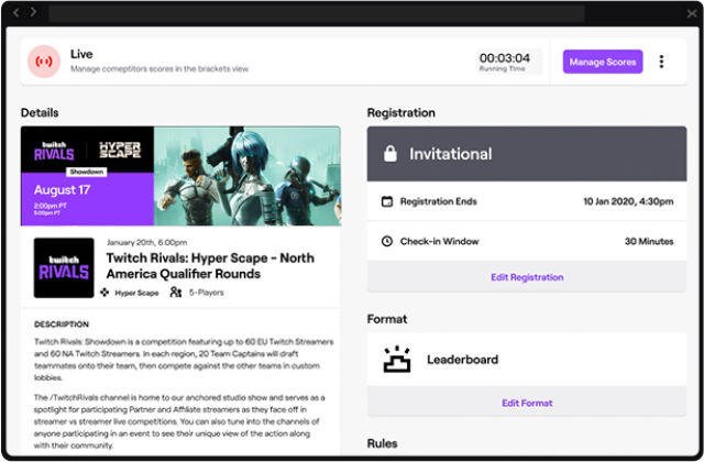 Twitch помага на малките турнири