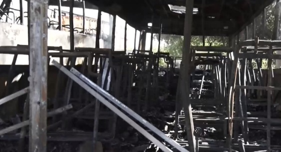 Три автобуса изгоряха напълно в Ямбол
