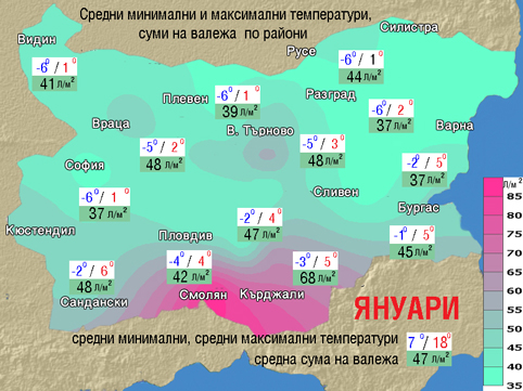 Януари идва с мъгли и дъжд