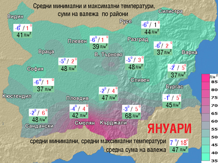 Януари идва топъл и мокър