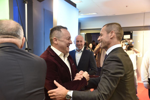 Стоянович на прием с президента на УЕФА