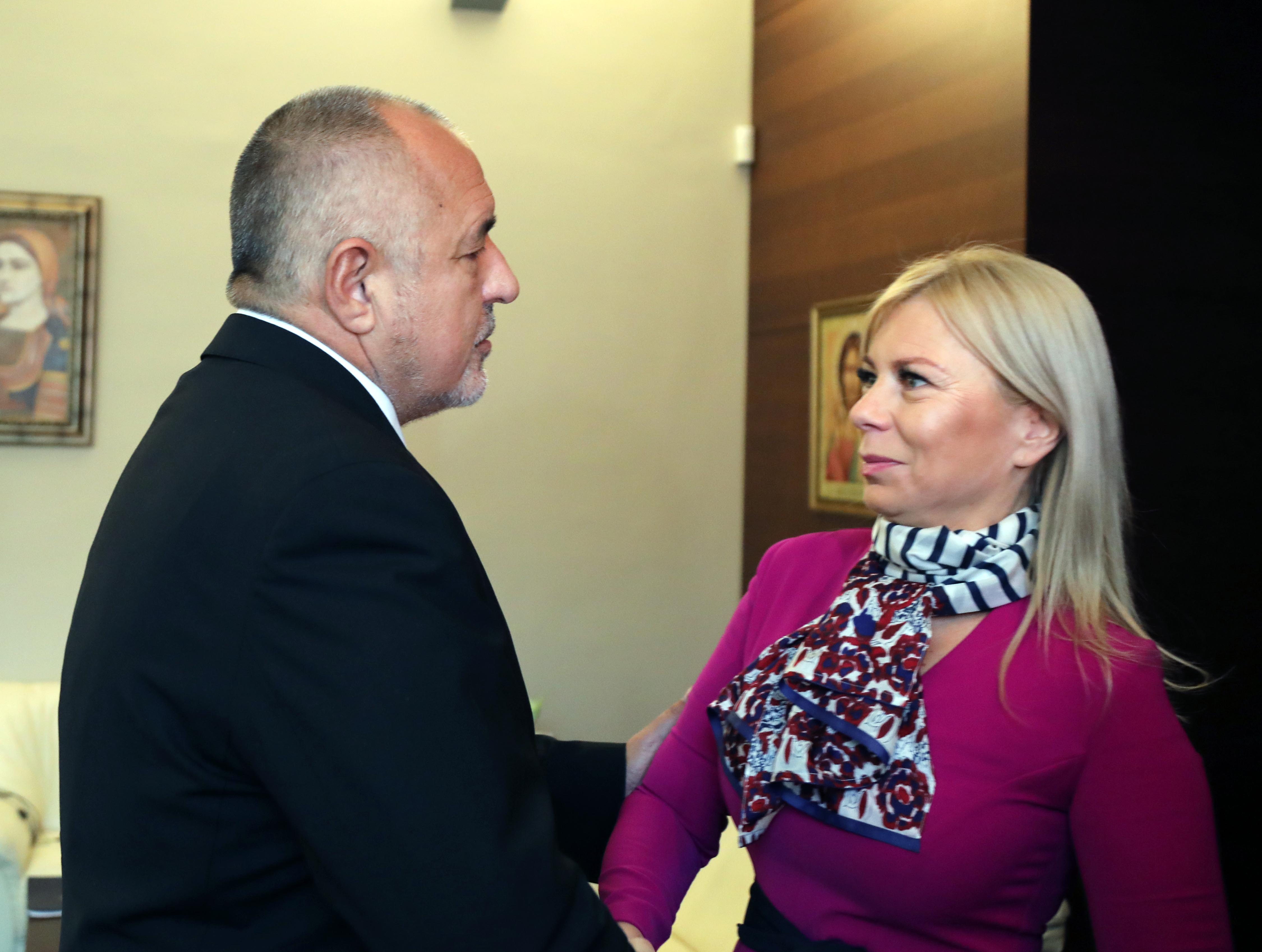 Премиерът Борисов и еврокомисарят Елжбета Биенковска обсъдиха транспортната и дигиталната свързаност в Европа и Западните Балкани