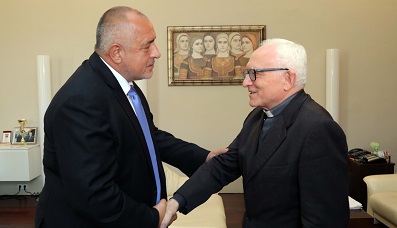 Премиерът Борисов се срещна с апостолическия нунций в България Анселмо Гуидо Пекорари