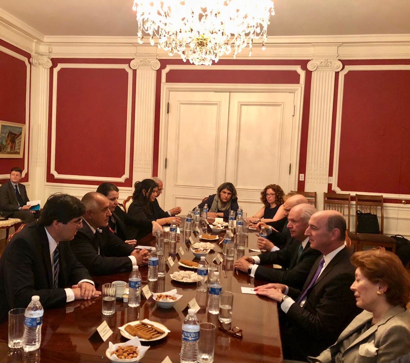 Премиерът Борисов: Страната ни би оценила високо подкрепата на американските еврейски общности за пълна визова реципрочност със САЩ