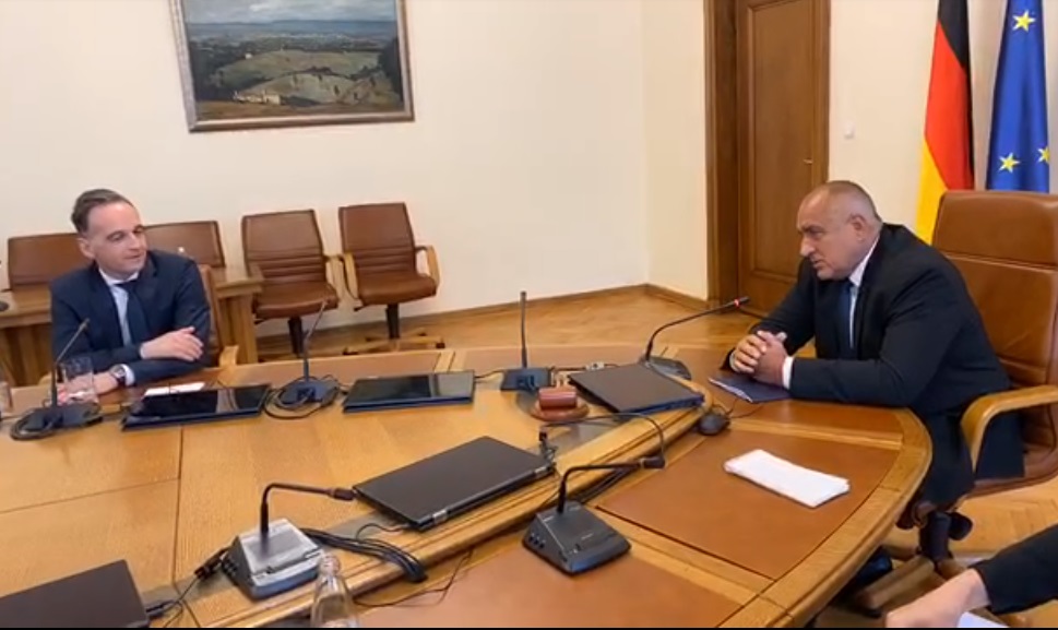 Премиерът Борисов разговаря с външния министър на Германия Хайко Маас (ВИДЕО)