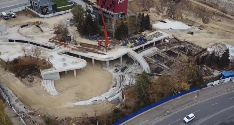 Вижте как върви строителството на комплекс "Гранд Каньон" в столицата (ВИДЕО)