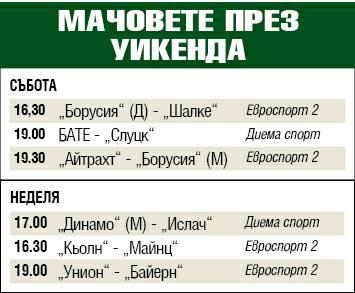 Мачовете по телевизията през уикенда