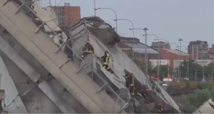 Потвърдена е смъртта на 31 души в рухналия мост край Генуа