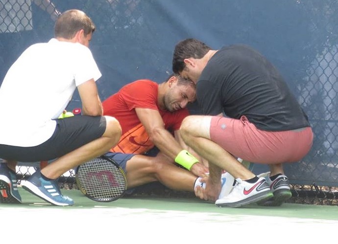 Григор контузи глезен преди Синсинати