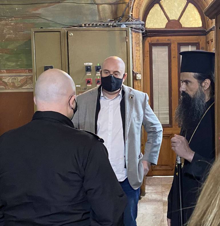 Главният прокурор Иван Гешев разговаря с Видинския митрополит Даниил (СНИМКИ и ВИДЕО)