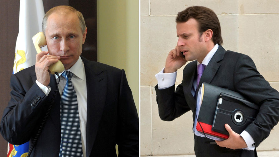 Путин и Макрон обсъдиха съвместната хуманитарна операция в Сирия