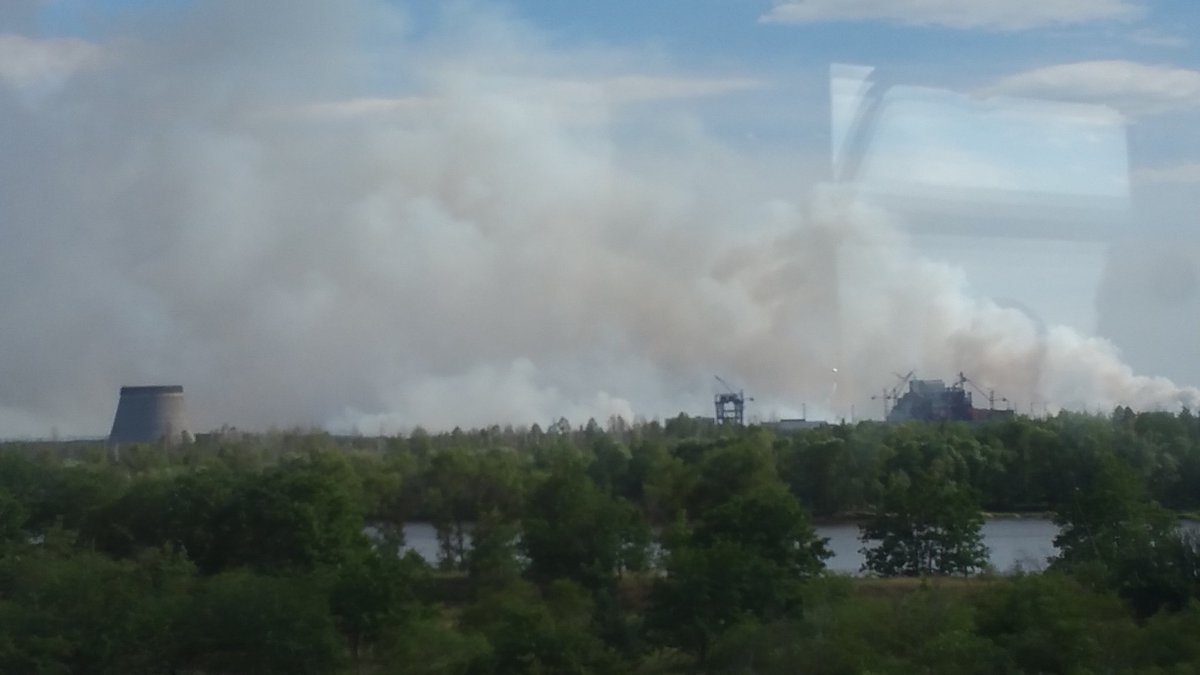 Горски пожар в Чернобил, няма покачване на нивото на радиацията