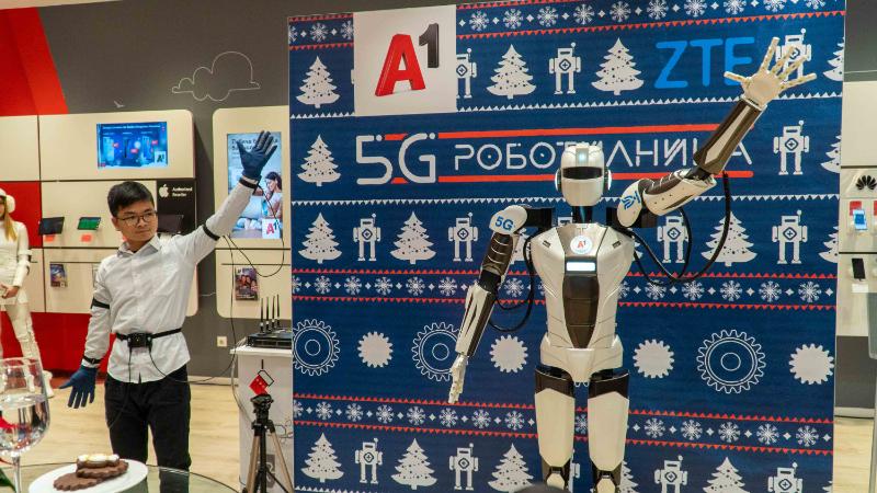Управляваме робот от 30 км дистанция чрез 5G мрежата на А1