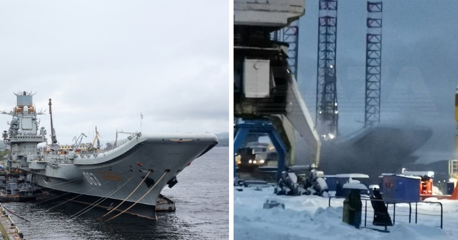 Две станаха жертвите от пожара на руския самолетоносач "Адмирал Кузнецов"