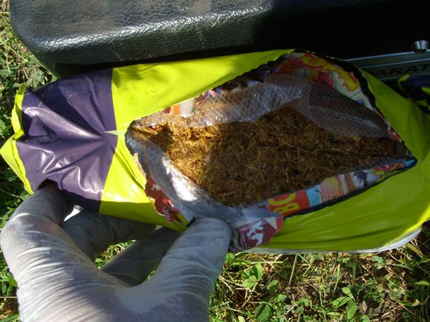 Гранични полицаи задържаха 170 кг контрабанден нарязан тютюн