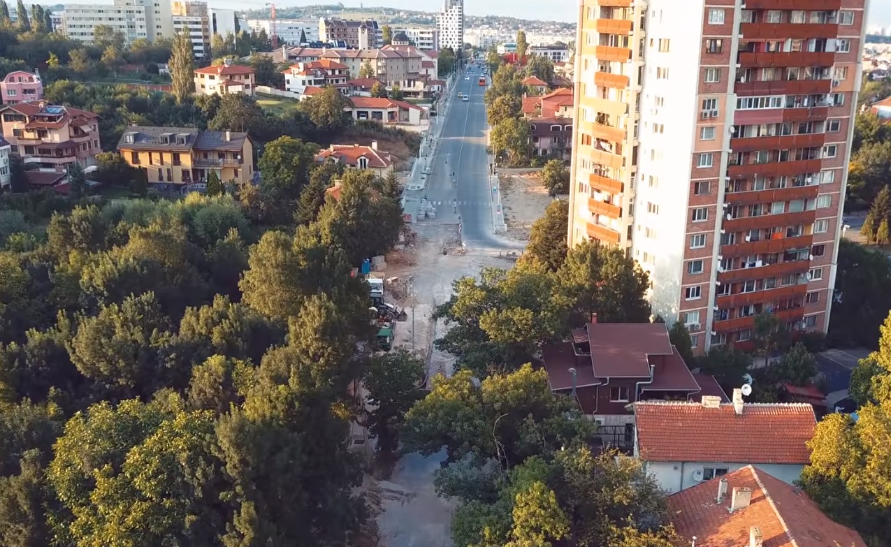 Вижте разширението на столичния бул. "Монтевидео" от птичи поглед (ВИДЕО)