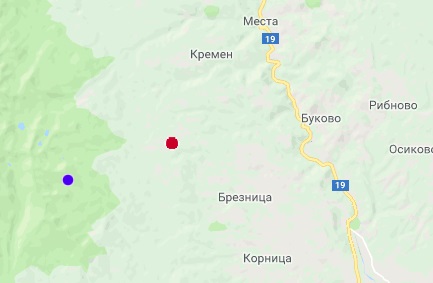 Втори трус е засечен в Благоевградско, но по-слаб