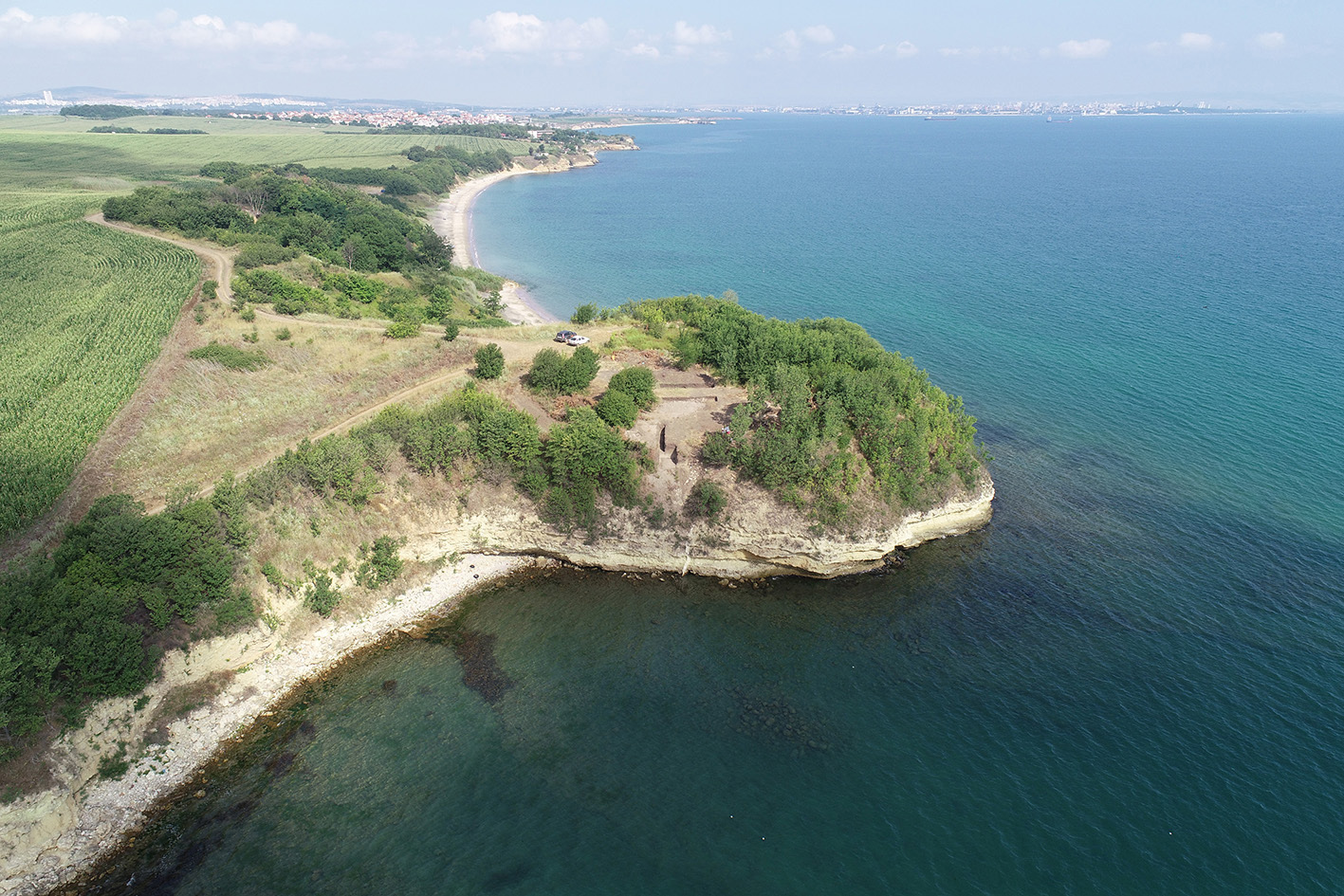 Останки от древно корабокрушение в музея на Бургас