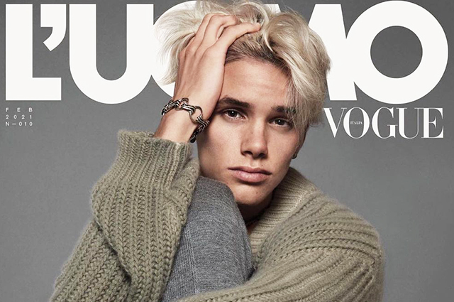 Ромео Бекъм цъфна на корицата на "L'Uomo Vogue"