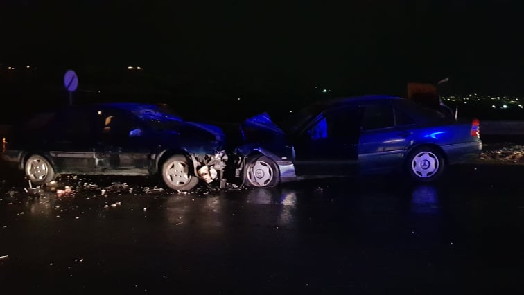 Верижна катастрофа с четири коли край Благоевград, има ранени
