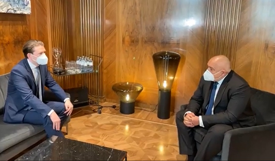 Себастиан Курц към Борисов: Благодаря ти много за добрата съвместна работа (ВИДЕО)