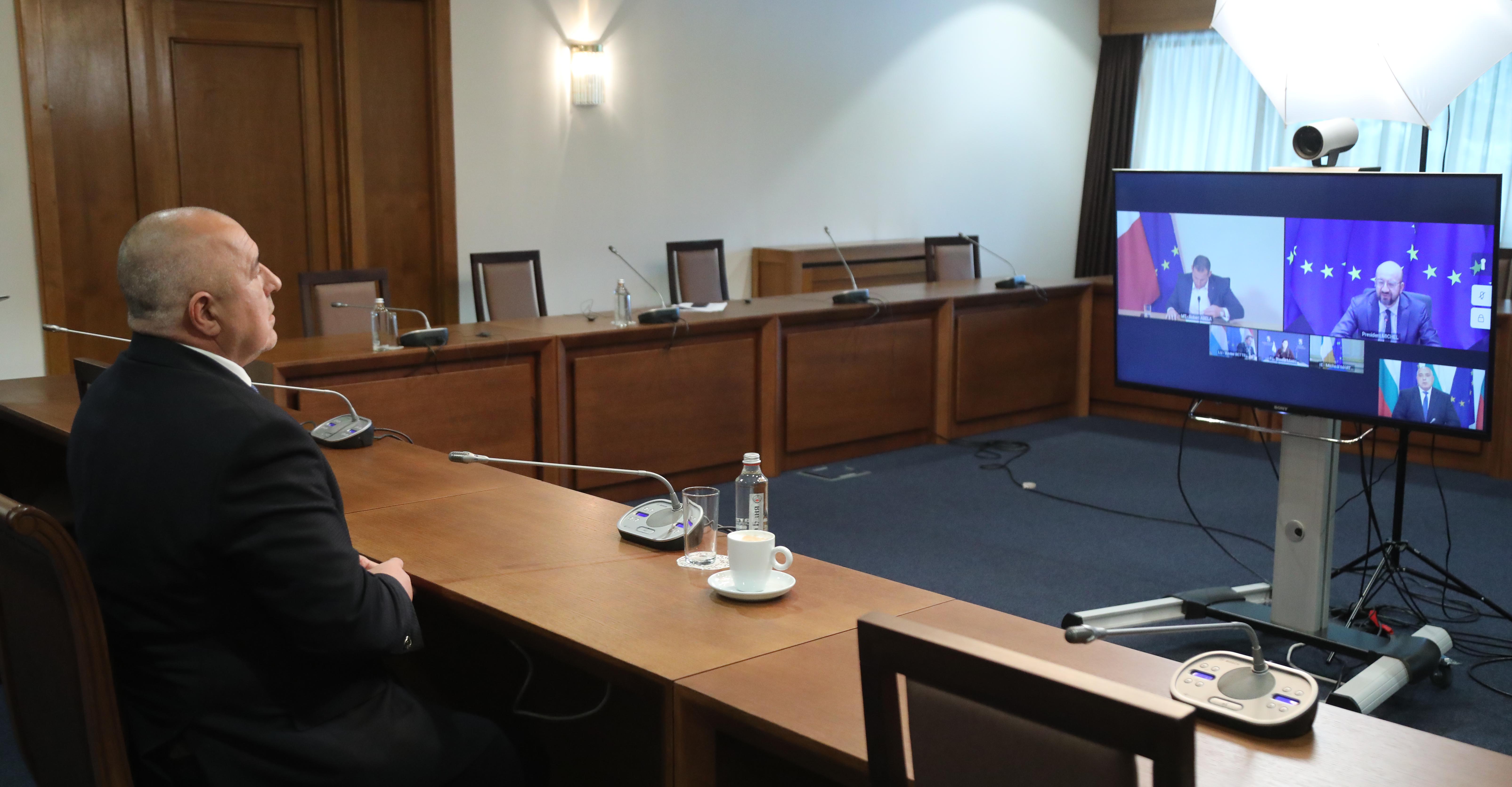 Борисов отново изтъкна пред Шарл Мишел необходимостта от европейска солидарност за ваксините