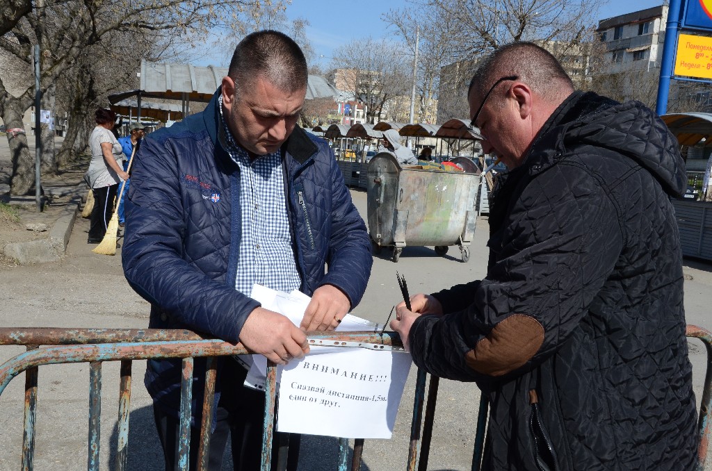Въведоха крутите мерки заради пандемията на пазарите в област Видин