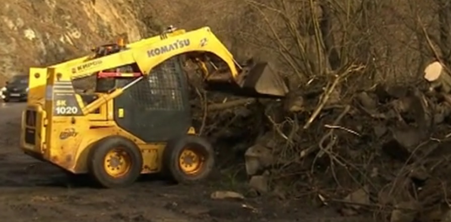 Свлачище на пътя София-Самоков