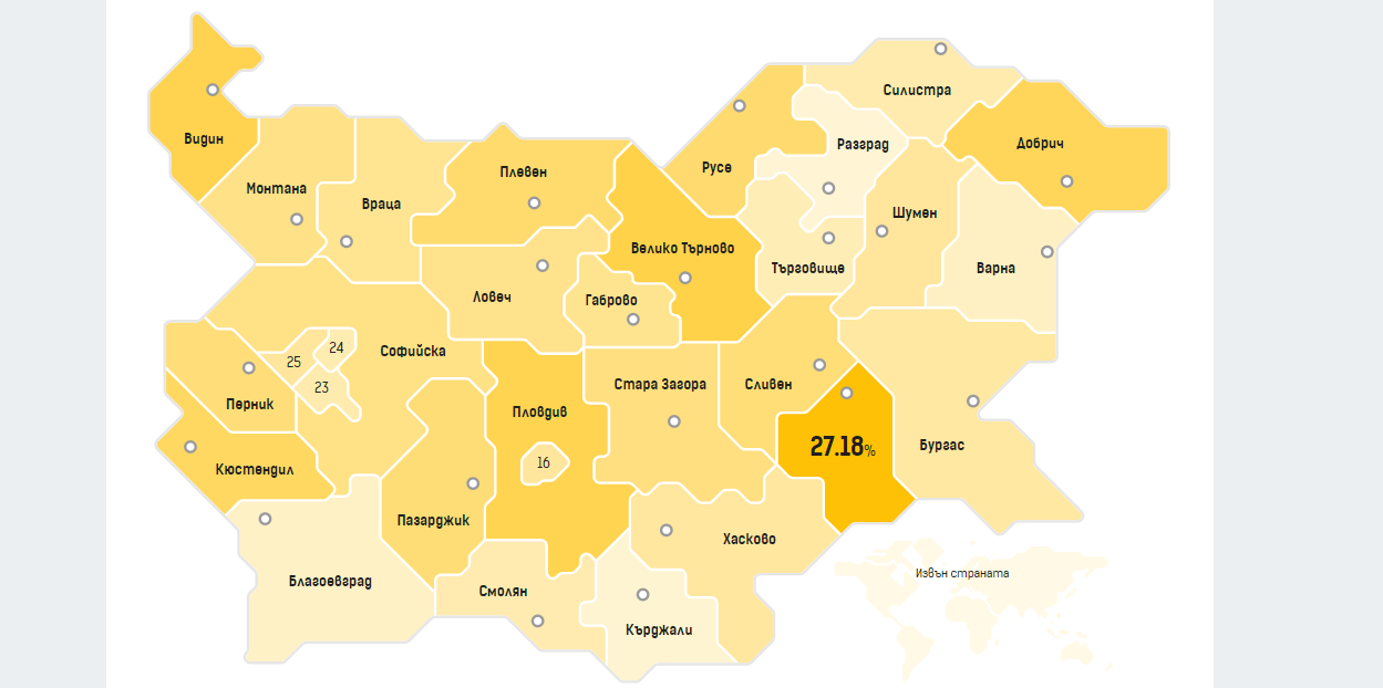 БСП е първа само в един район - Ямбол