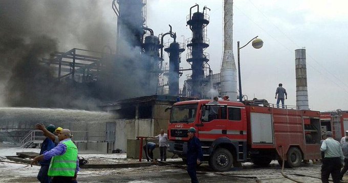 Пожар в най-голямото петролно находище в Кувейт