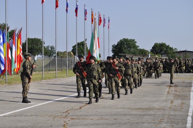 На полигона „Корен“ започна учение на 800 български, гръцки и румънски военни