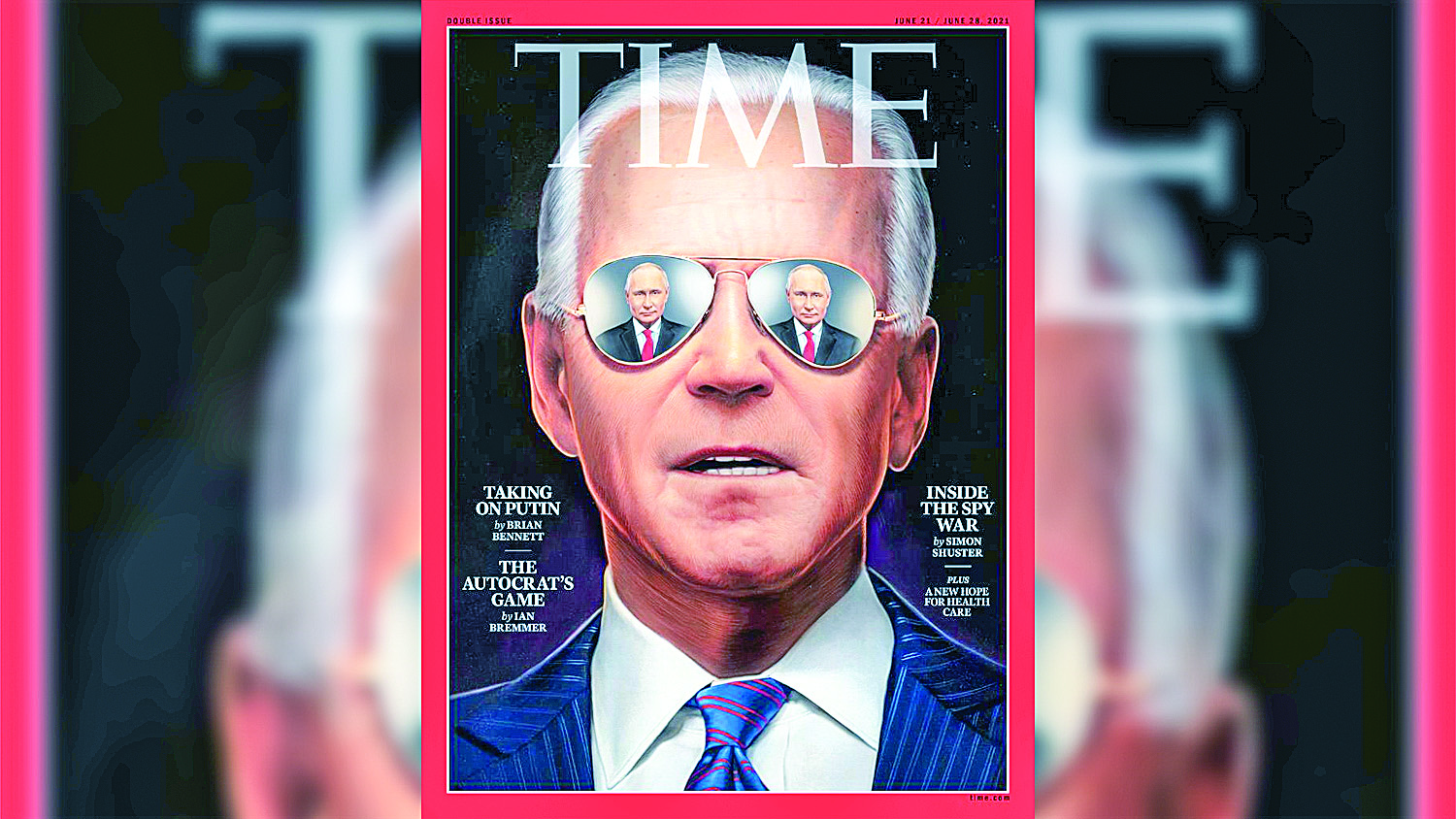 Time видя Путин в очите на Байдън