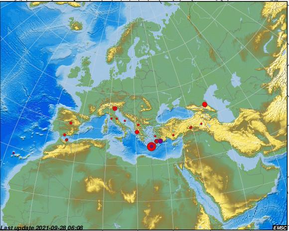 Ново силно земетресение е регистрирано на остров Крит