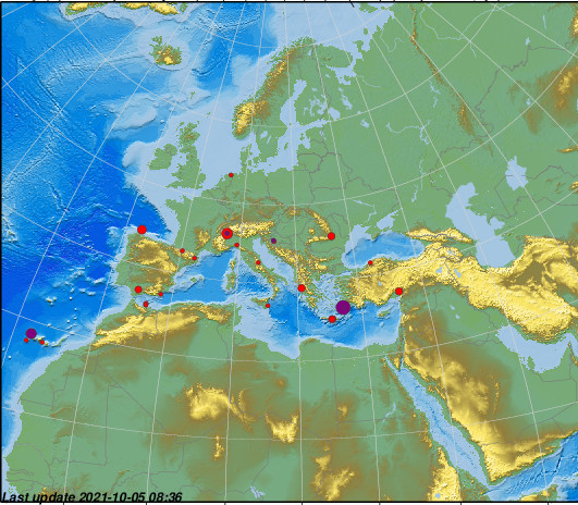 Земетресение е регистрирано в Югозападна Турция